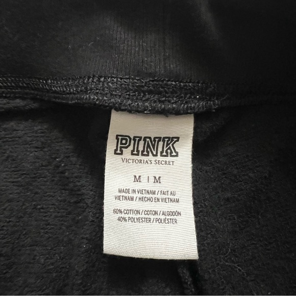 PINK Sequin Joggers Size M - Picture 3 of 5